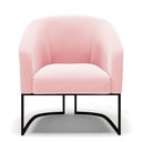 Ver imagem 7 de Cadeira Sala de Jantar Base Industrial Preto Kit 2 Stella Suede D03 - D\'rossi Cor Rosa Bebê