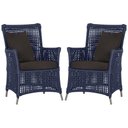 Ver imagem 1 de Poltronas Igapó Alumínio Pintura Fendi Corda Náutica E9 Azul