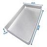 Assadeira 60X40 Pao Doce Plana Lisa Aluminio 0,6Mm Estampada - Imeca - 1