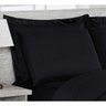 Kit 6 pçs Edredom +Jogo Lençol Dupla Face Queen Cotex Preto - 2