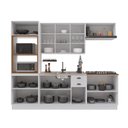 Ver imagem 3 de Armário de Cozinha Modulada Completa Fidelitá Nara 100% MDF 5 Peças 270cm 14 Portas 2 Gavetas sem