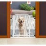 Portão Peto Cães Cachorro Grade Segurança Bebês 78 a 102cm Branco - 4