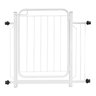 Portão Peto Cães Cachorro Grade Segurança Bebês 78 a 92cm Branco - 1