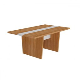 Mesa de Reunião Modular Y37 Freijó/branco - Artany - 2