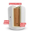 Ver imagem 6 de Puff Redondo Orgânico Akl para Sala Bouclê Branco Multiuso Apoio para Pés - Arkell
