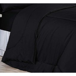 Kit Jogo de Cama Casal Queen + Jogo de Lençol 06 peças Aconchego Dupla Face Cotex Preto - 3