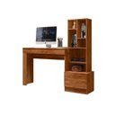 Ver imagem 1 de Mesa Escrivaninha Computador Gamer, Notebook Estante Livros:conamomo Mel