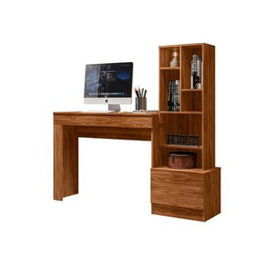Mesa Escrivaninha Computador Gamer, Notebook Estante Livros:conamomo Mel