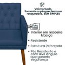 Ver imagem 3 de Poltrona Decor para Studio Cliente Tecido Suede Base Fixa Pés em Madeira Natural Suporta 120 Kg
