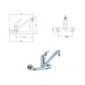 Misturador Monocomando para Cozinha Parede Deca Premium 2258.c60 - 3
