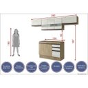 Ver imagem 5 de Cozinha Compacta 4 Peças A2697 (Não acompanha Pia) Amália Casamia