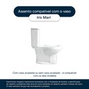 Ver imagem 3 de Tampa de Vaso Sanitario com Amortecedor Iris Cinza Claro para Bacia Mari