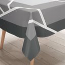 Ver imagem 2 de Toalha de Mesa Quadrada 4 Lugares Rachaduras Cinza