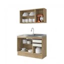 Ver imagem 5 de Cozinha Compacta 2 Peças A2699 (Não acompanha Pia) Amália Casamia