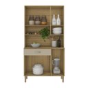 Ver imagem 3 de Armário de Cozinha Compacta 6 Portas 1 Gaveta Apolo - Freijó/vanilla