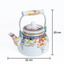 Ver imagem 2 de Chaleira Esmaltada 2.5 Litros Charm Cor 2 sem Apito com Indução