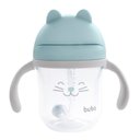 Ver imagem 1 de Copo de transição infantil para bebês com alça removível 220ml - Azul