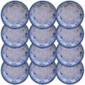 12 Pratos Raso Tramontina Peixes Azul em Porcelana Decorada 28 Cm 96980000 - 1