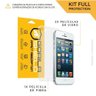 Películas para Iphone 5s : Vidro Dupla + Traseira Fibra de Carbono - Gshield - 7