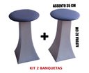 Ver imagem 1 de Kit 2 Banqueta Bistro Balcao Cozinha Americana Torre Eiffel Diversas Cores BGPLASTICOS BGBTE AZUL TU