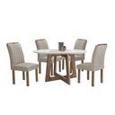 Ver imagem 2 de Conjunto Mesa Arizona 120cm com 4 Cadeiras Arizona Tampo Redondo Plus com Vidro
