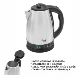 Chaleira Elétrica Inox Tropical Selector 1.8 Litros 127 Volts - 1