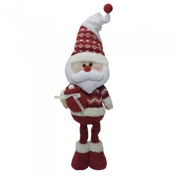 Papai Noel com Saco para Presente 50,5cm Paris Niazitex - 1