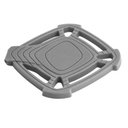 Ver imagem 1 de Descanso Duplo de Panela em Silicone Cinza 32.5 cm - Mimo Style - SN20385