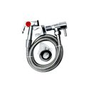 Ver imagem 1 de Kit 2 Duchas Higiênicas Metal Cromada Banheiro 1/4 de Volta Civitt