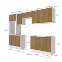 Ver imagem 4 de Lavanderia Modulada Kappesberg Celeste 9 Peças Branco/nogueira 310,5cm