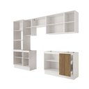 Ver imagem 3 de Lavanderia Modulada Kappesberg Celeste 9 Peças Branco/nogueira 310,5cm