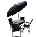 Ver imagem 5 de Conjunto Mesa Cadeira Guarda Sol Articulavel Deck Ombrelone Piscina Area Lazer Descanso Praia Varand