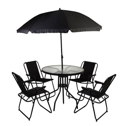 Conjunto Mesa Cadeira Guarda Sol Articulavel Deck Ombrelone Piscina Area Lazer Descanso Praia Varand