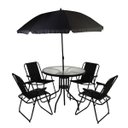 Ver imagem 1 de Conjunto Mesa Cadeira Guarda Sol Articulavel Deck Ombrelone Piscina Area Lazer Descanso Praia Varand