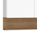 Ver imagem 5 de Armário de Cozinha 120cm com Aéreo 70cm Lina K02 Supremo/Freijó - Mpozenato