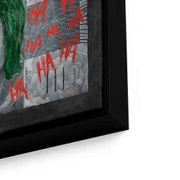 Quadro Coringa Money 122x61cm Moldura Preta - 2