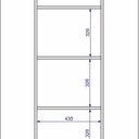 Ver imagem 5 de Estante Cristaleira Alta 1 Porta Vidro 3 Prateleiras