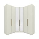 Ver imagem 2 de Guarda-roupa Casal Modulado Seletto 6 Portas 3 Gavetas com Espelho Me31 Areia - Henn