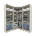 Ver imagem 3 de Guarda-roupa Casal Modulado Seletto 6 Portas 3 Gavetas com Espelho Me31 Areia - Henn