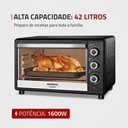 Ver imagem 2 de Forno Elétrico 42l Family Ii Mondial Preto/inox Fr-42 60hz 127v