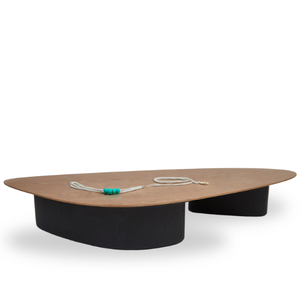 Mesa de Centro Organica Mobi em Freijo 120x90cm Modelar Art Modelar Art Moveis