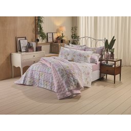 Jogo de cama Casal Prata 100% Algodão 150 fios Satine- Santista - 2