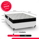 Ver imagem 3 de Cama Box Viúva + Colchão D33 One Face - 56x128x188cm - e-Shop Casa - Couro