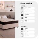 Ver imagem 2 de Cama Box Viúva + Colchão D33 One Face - 56x128x188cm - e-Shop Casa - Couro