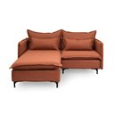Ver imagem 3 de Sofá Modular 2 Lugares com Chaise e Pé Metal Sôma CabeCasa MadeiraOriginals