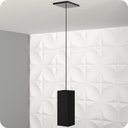 Ver imagem 2 de Pendente Industrial Preto Quadrado Moderno Luminária ELG