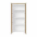 Ver imagem 4 de Armário Alto para Escritório com Portas e 4 Prateleiras 80 x 45 x 160 cm F5 Office Cor:Macadâmia