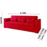 Sofá Cama Copacabana Vermelho Porto Velho - 3