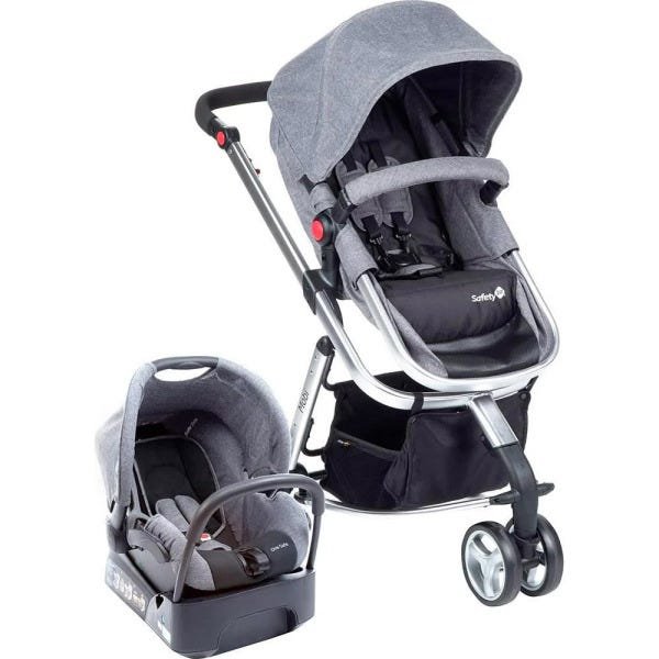 Conjunto Safety1st: Carrinho de Bebê Travel System Mobi TS + Bebê Conforto One-Safe XT com Base