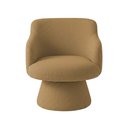 Ver mais imagens de Poltrona Jade Base Cone Fixa Bouclé Camel - Nexta Casa
